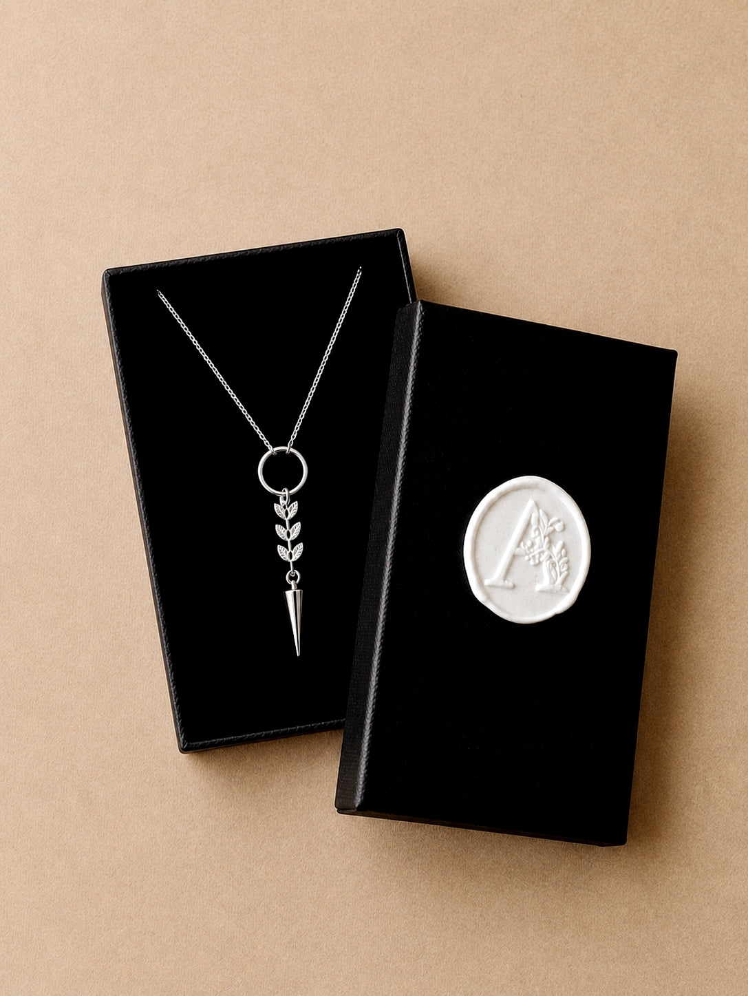 Atlas Spike Necklace in Silver