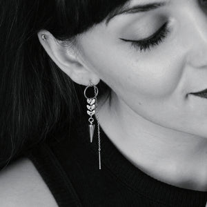 Andrea Atlas Signature Chain Earrings N°57 in Silver