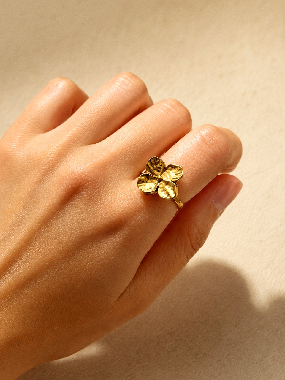 Flower Unique Spinner Ring