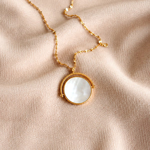 Rotating Mother of Pearl Necklace
