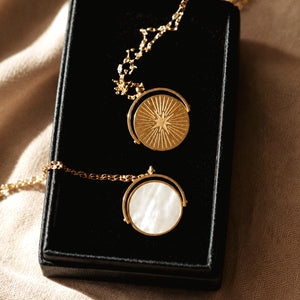 Rotating Mother of Pearl Necklace