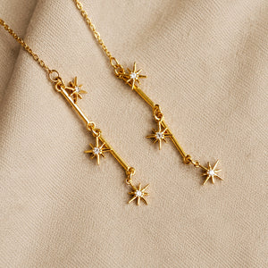 Linea Chain Earrings in Gold / Sparkle Limited Collection