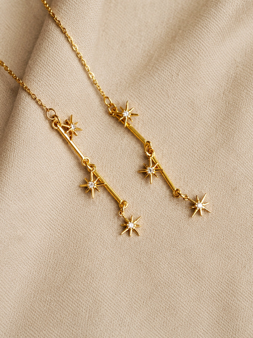 Linea Chain Earrings in Gold / Sparkle Limited Collection