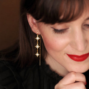 Linea Chain Earrings in Gold / Sparkle Limited Collection