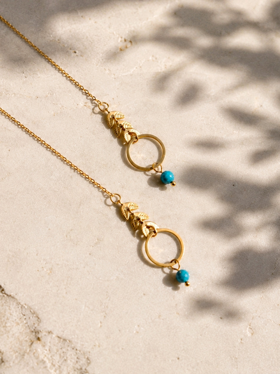 Signature Chain Earrings N°25 in Gold