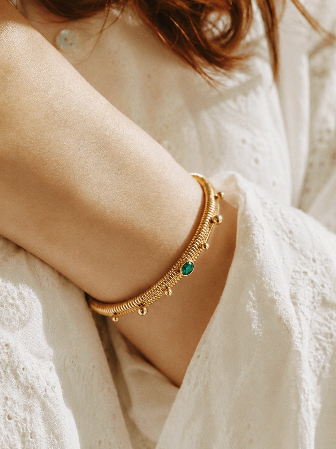 Unique Aldona Bracelet in Green