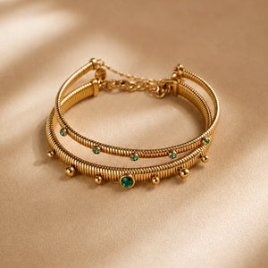Unique Aldona Bracelet in Green