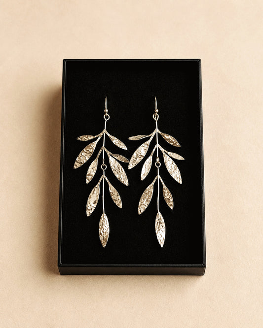 Olivia Earrings in Silver (Grande)