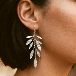 Olivia Earrings in Silver (Grande)