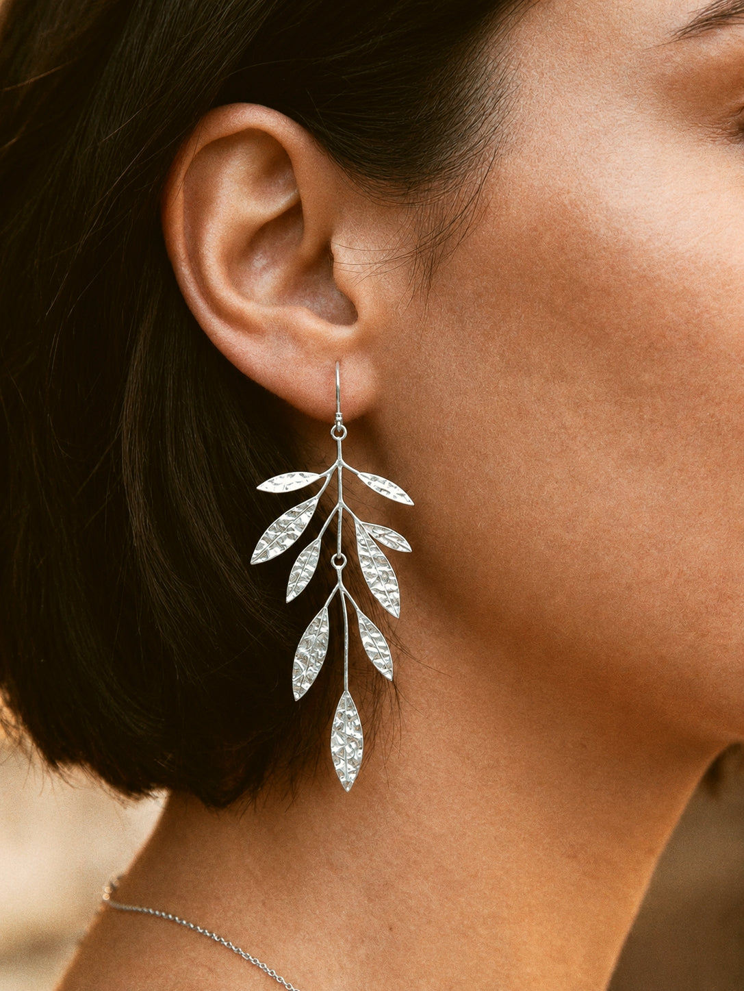 Olivia Earrings in Silver (Grande)