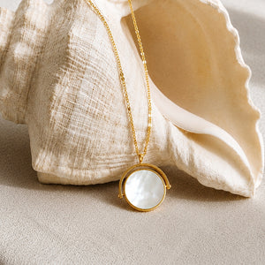 Rotating Mother of Pearl Necklace
