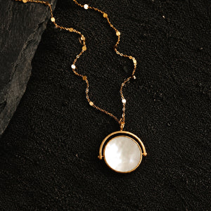 Rotating Mother of Pearl Necklace