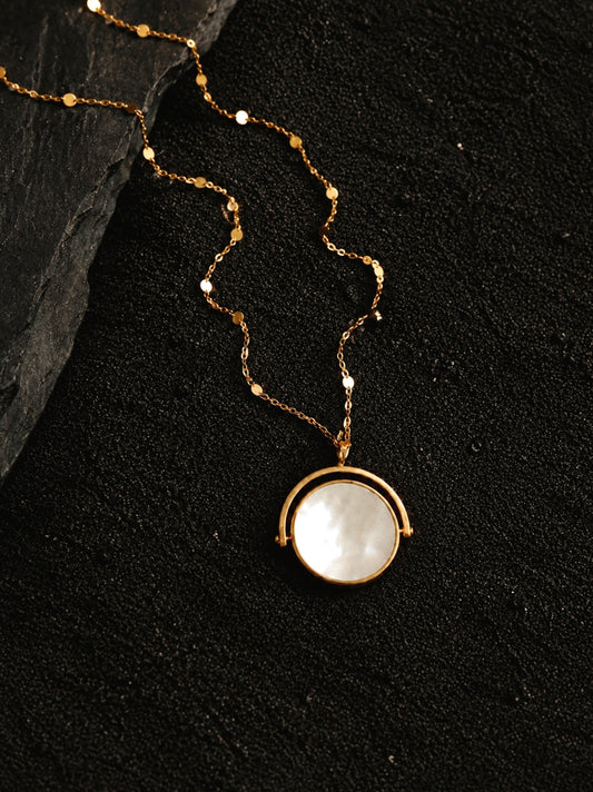 Rotating Mother of Pearl Necklace