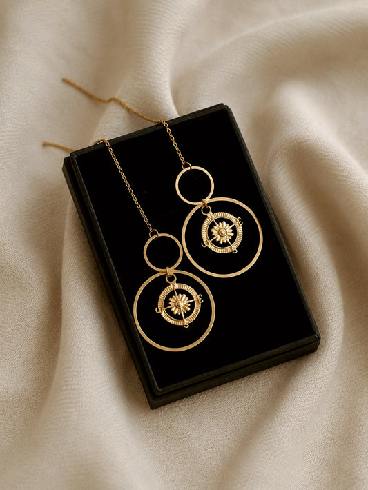 Noctura Chain Earrings in Gold / Sparkle Limited Collection