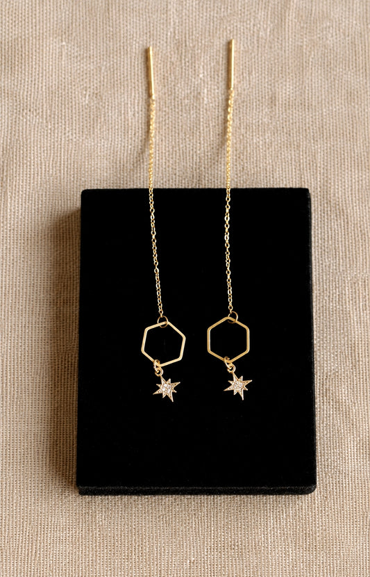 Andrea Atlas Signature Chain Earrings N°21 in Gold