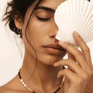 Pearl and Onyx Necklace