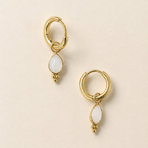 Little Quartz Hoop Earrings