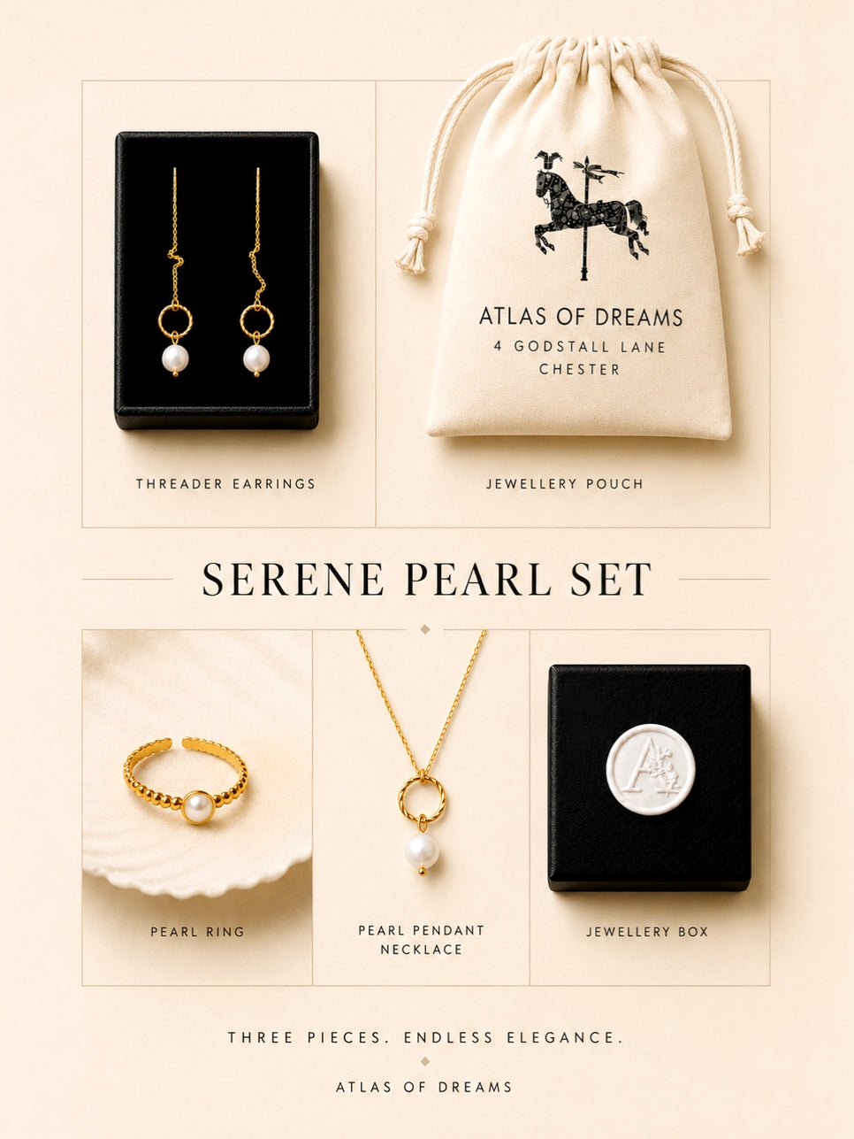 Atlas Serene Pearl Set