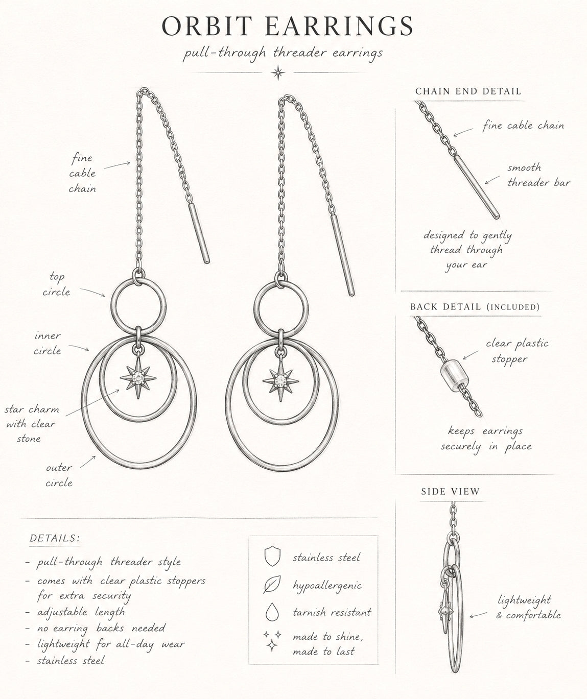 Orbit Earrings N°3 in Silver