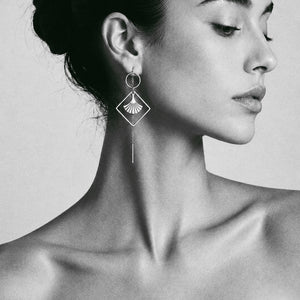 Signature Chain Earrings / Golden Era in Silver