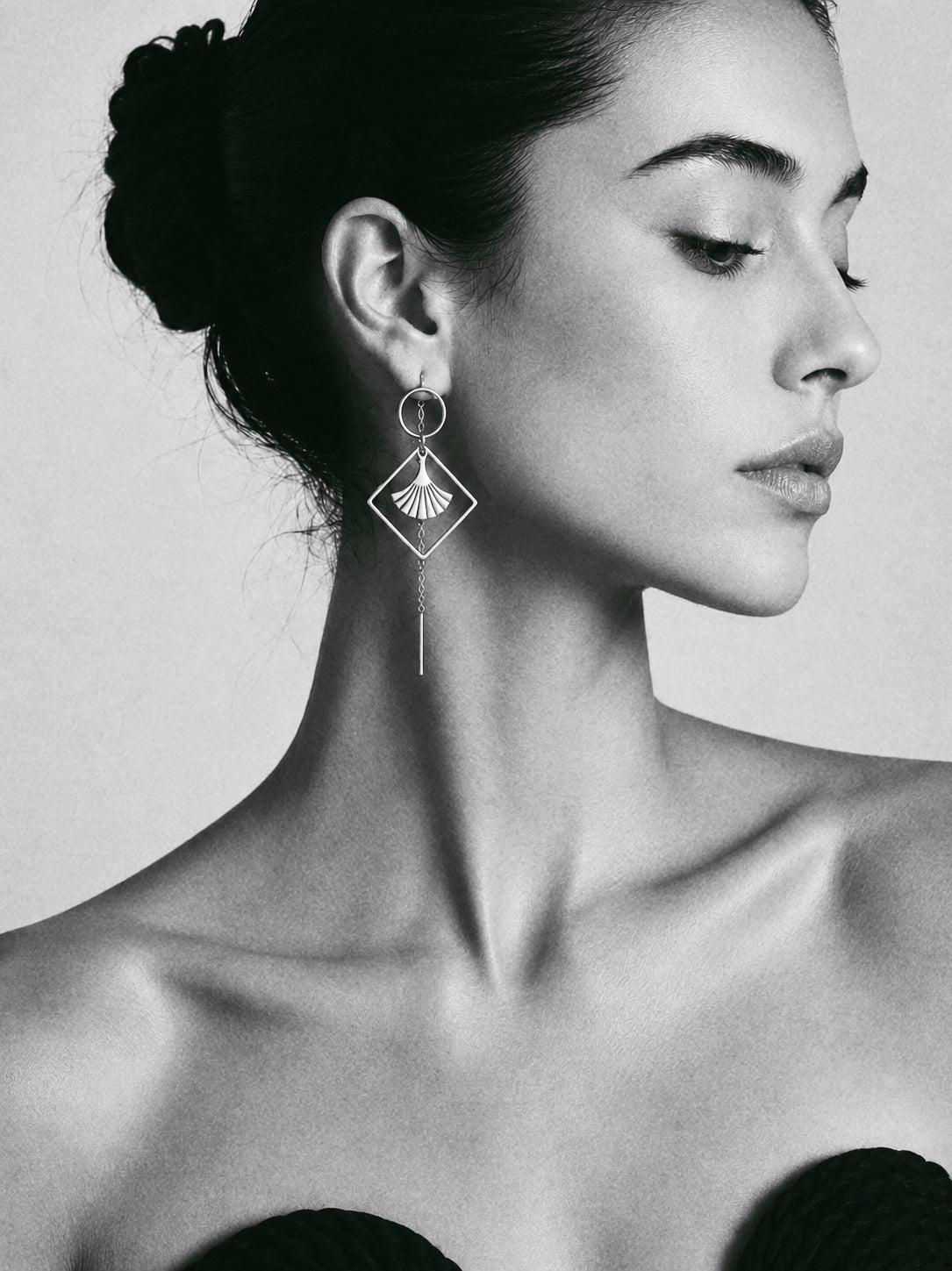 Signature Chain Earrings / Golden Era in Silver