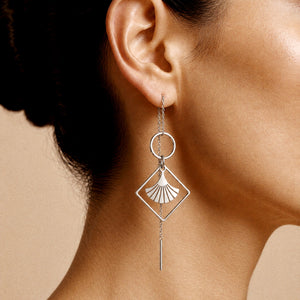 Signature Chain Earrings / Golden Era in Silver