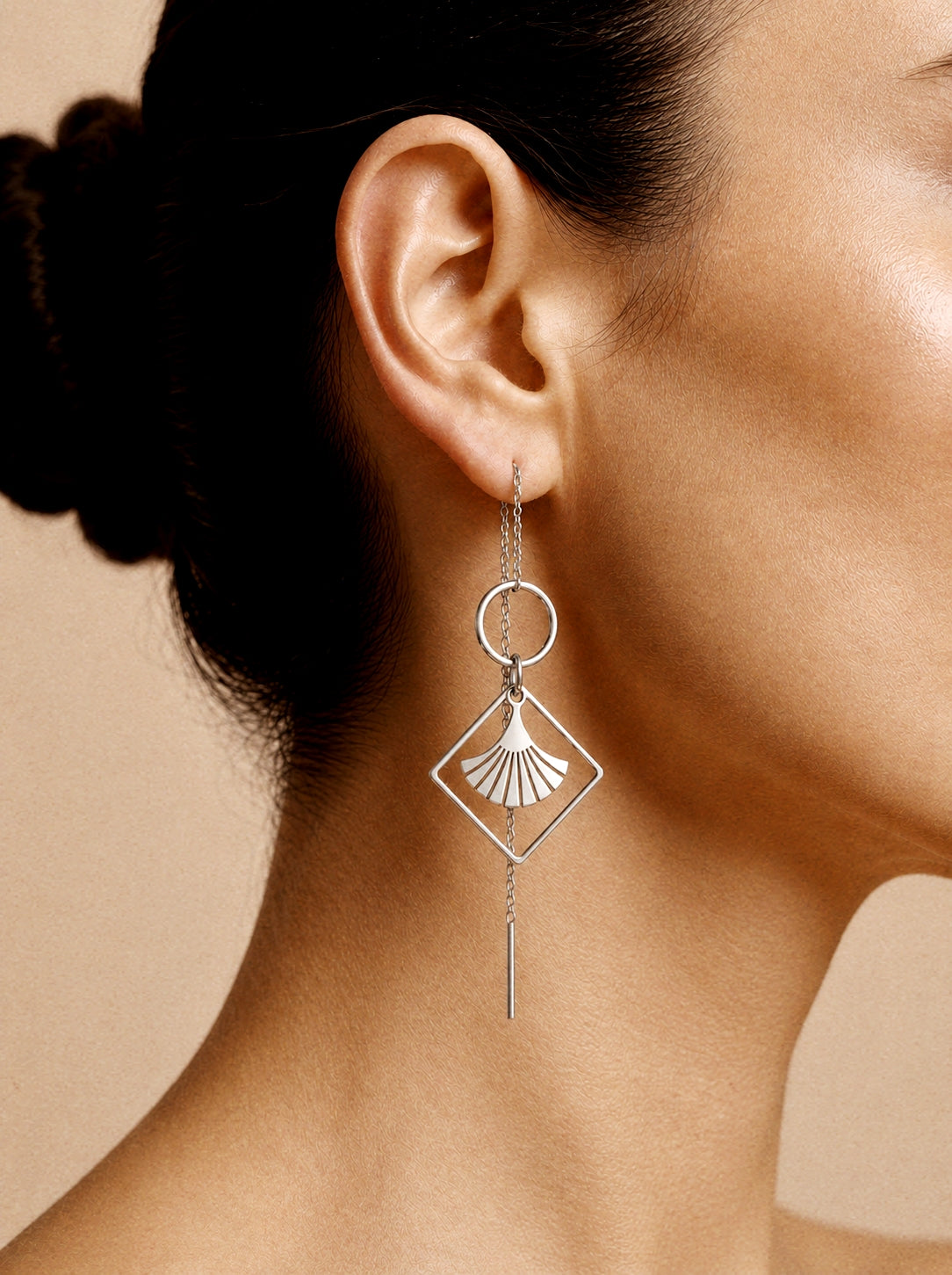 Signature Chain Earrings / Golden Era in Silver