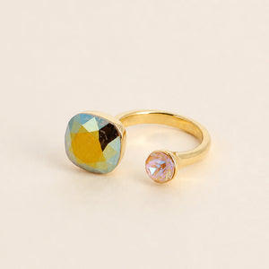 Mirage Ring / 2 Swarovski Stones