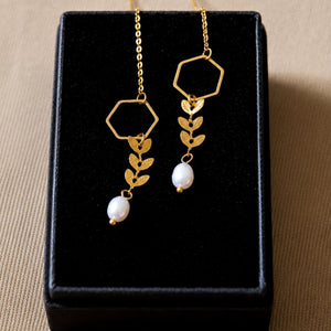 Andrea Atlas Signature Chain Earrings N°42 in Gold