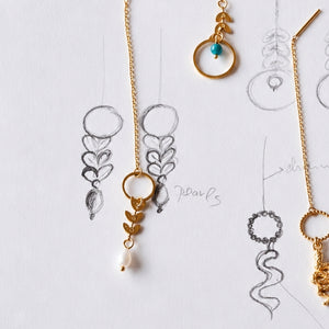 Andrea Atlas Signature Chain Earrings N°42 in Gold
