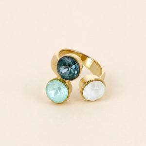 Emilie 3 Swarovski Stone Ring