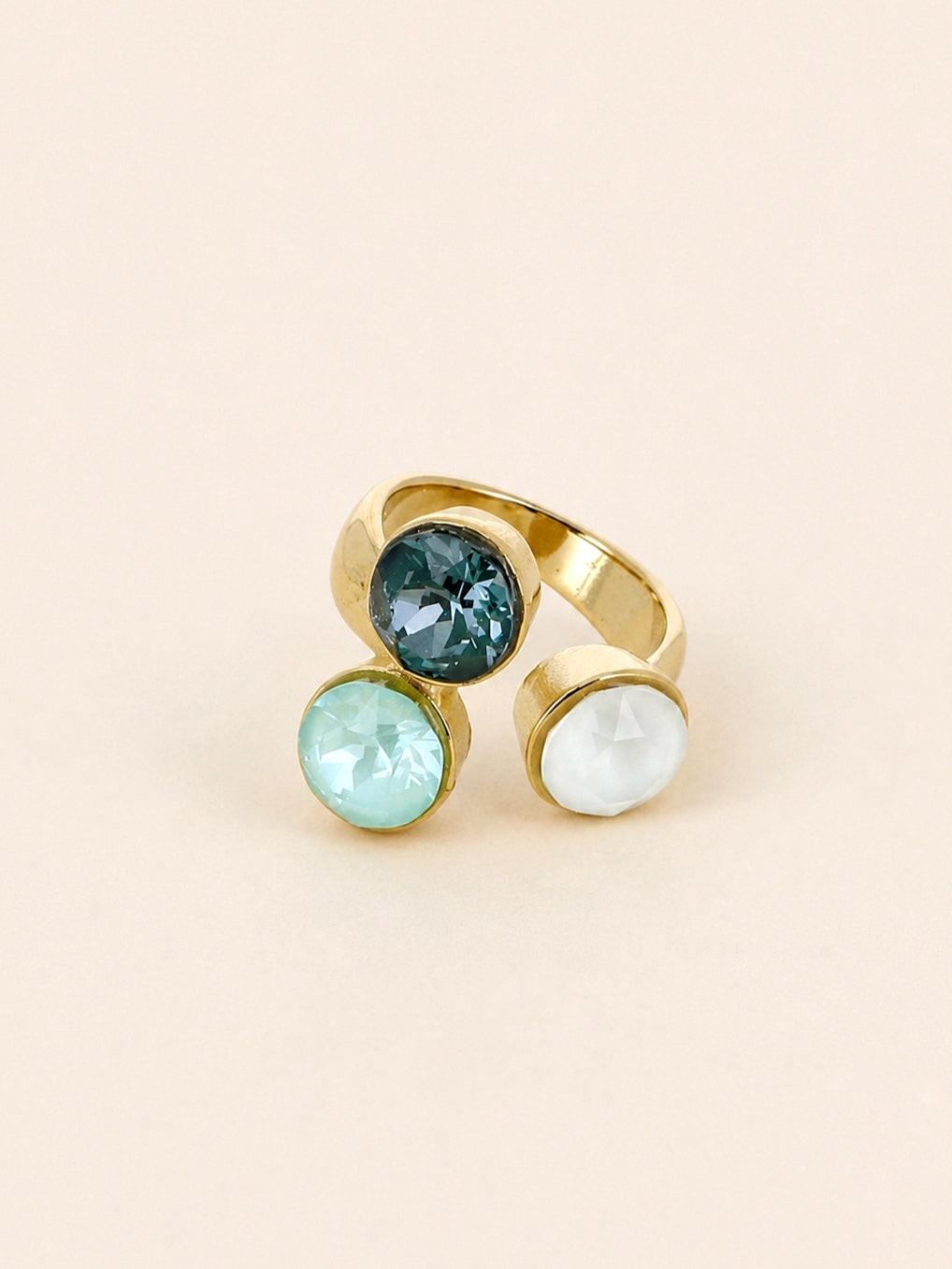 Emilie 3 Swarovski Stone Ring