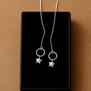 Andrea Atlas Signature Chain Earrings N°54 in Silver