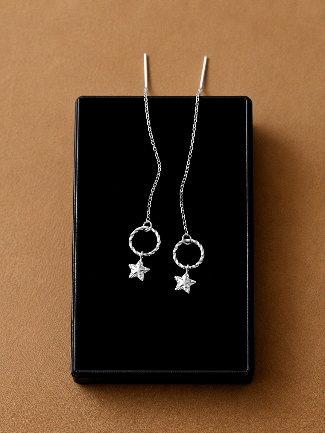 Andrea Atlas Signature Chain Earrings N°54 in Silver