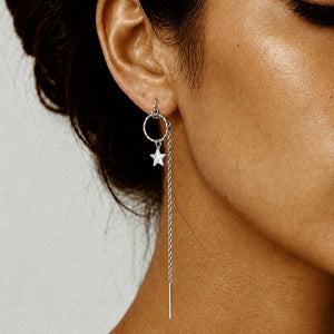 Andrea Atlas Signature Chain Earrings N°54 in Silver