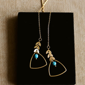 Andrea Atlas Signature Chain Earrings N°11 in Gold