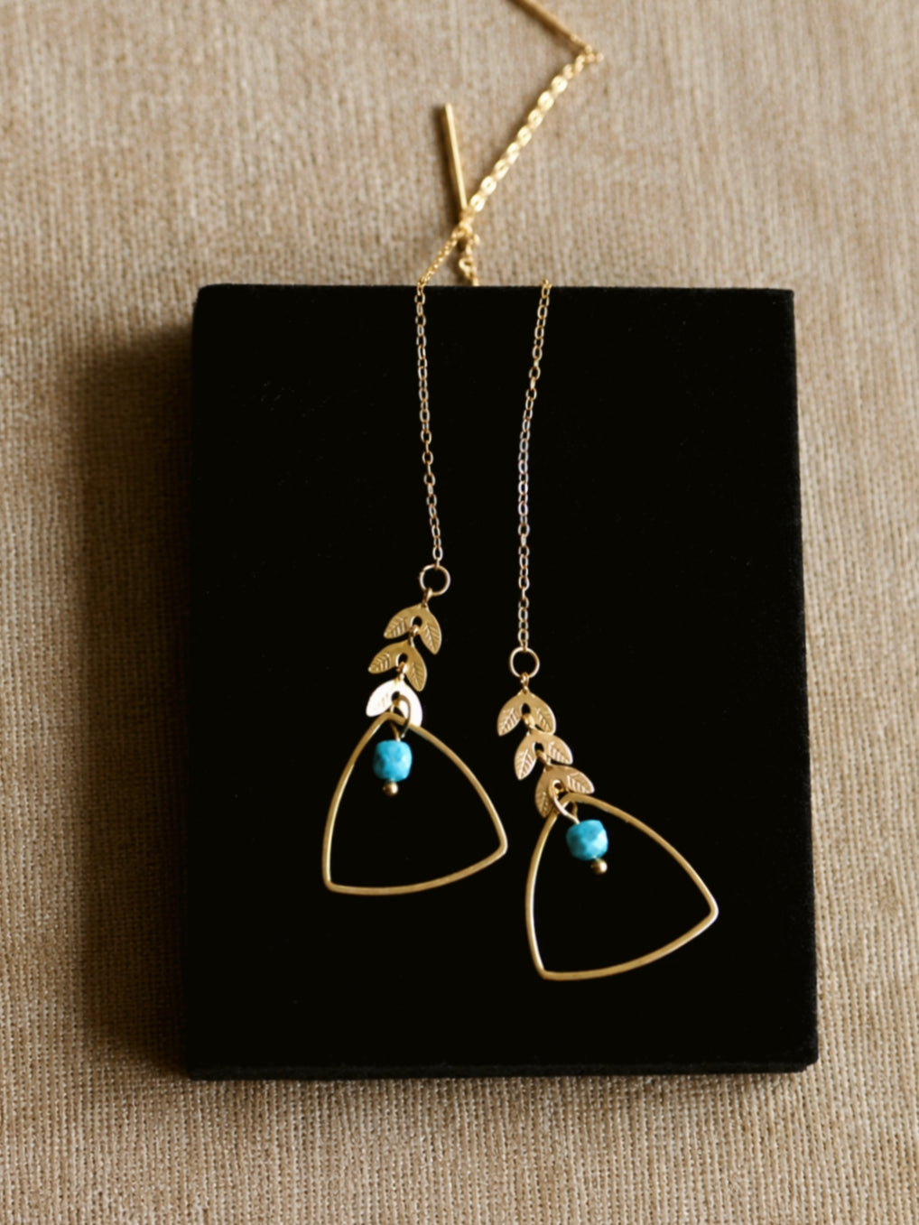 Andrea Atlas Signature Chain Earrings N°11 in Gold