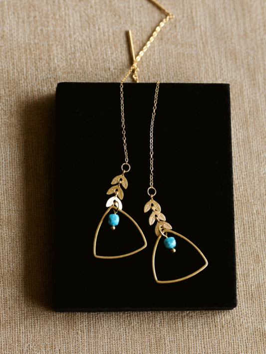 Andrea Atlas Signature Chain Earrings N°11 in Gold