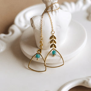 Andrea Atlas Signature Chain Earrings N°11 in Gold
