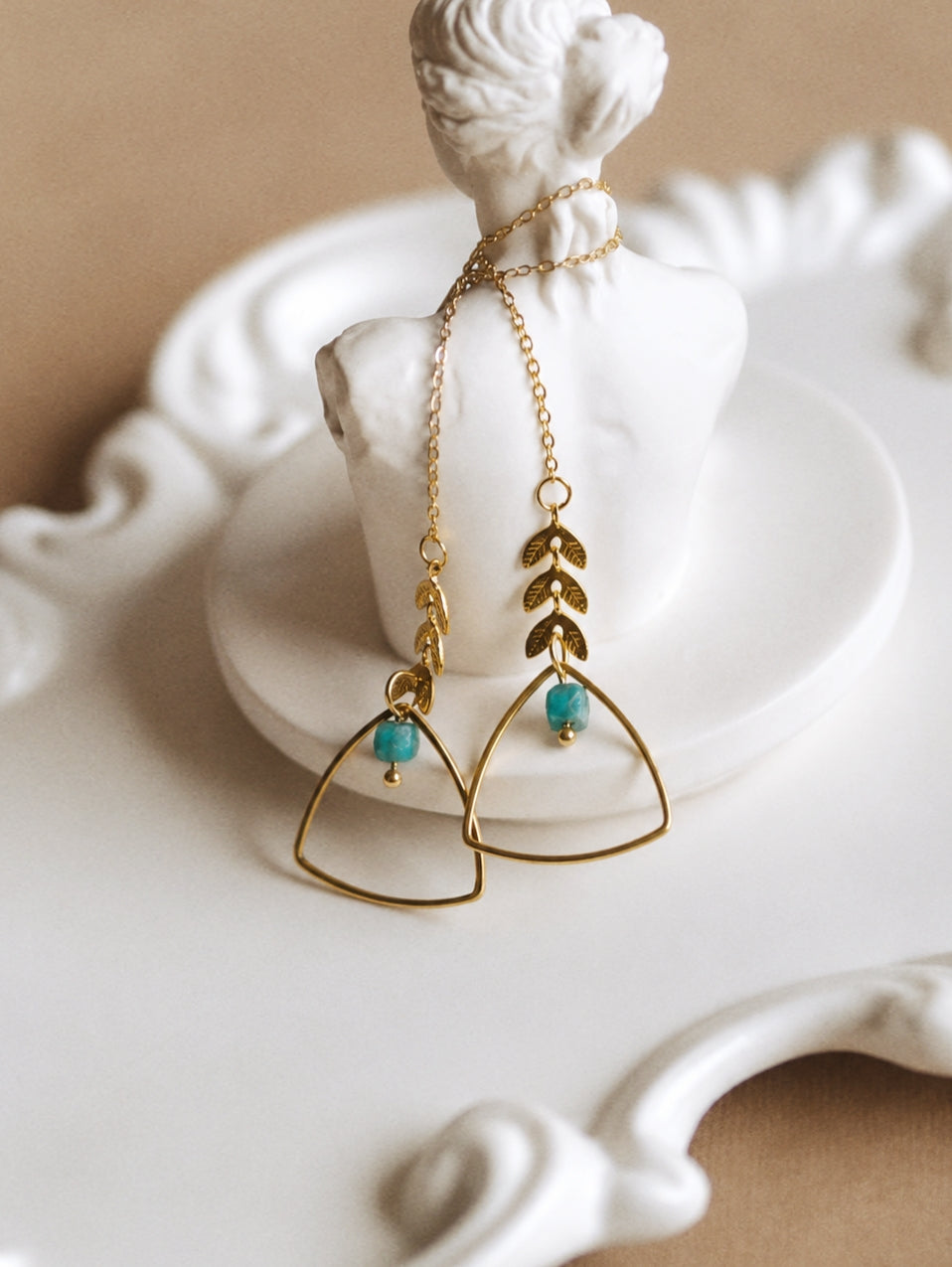 Andrea Atlas Signature Chain Earrings N°11 in Gold