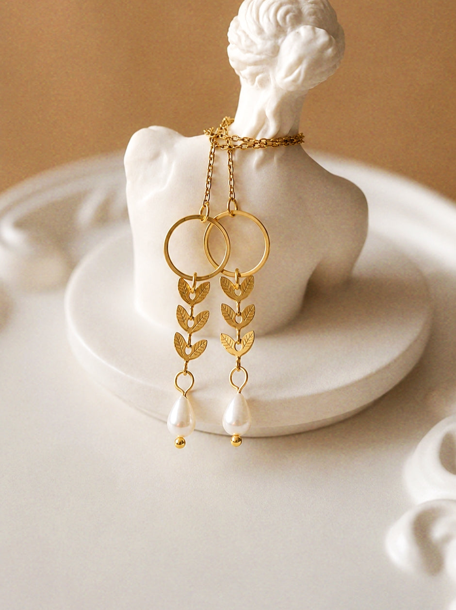 Andrea Atlas Signature Chain Earrings N°3 in Gold