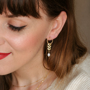 Andrea Atlas Signature Chain Earrings N°3 in Gold