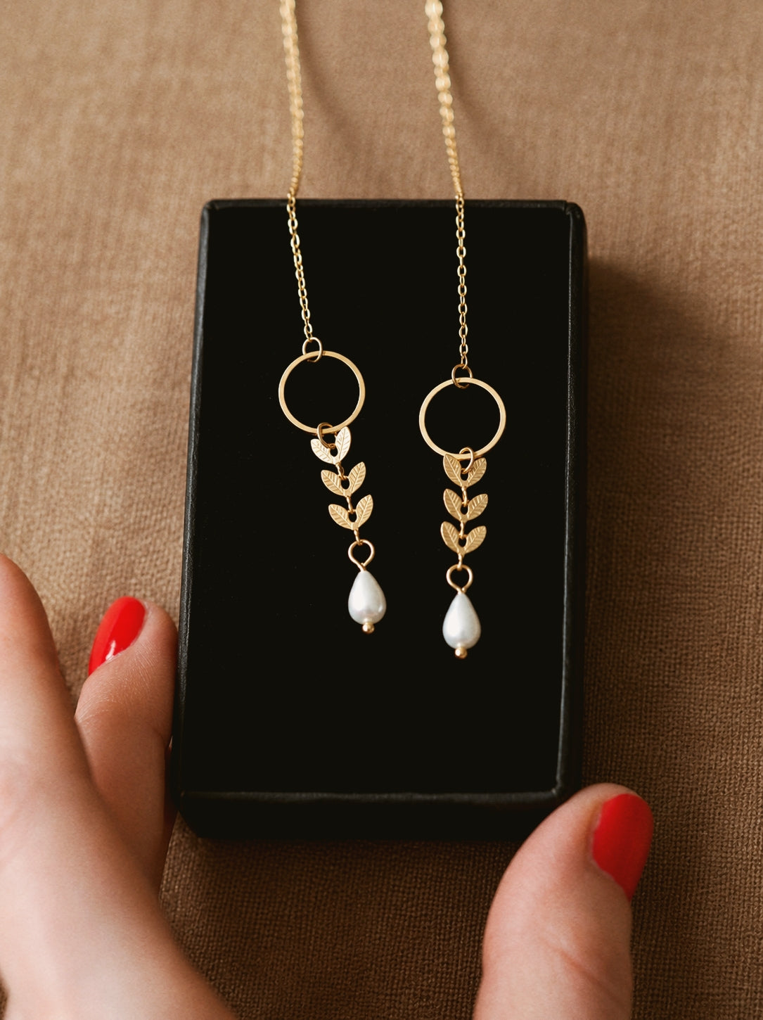 Andrea Atlas Signature Chain Earrings N°3 in Gold