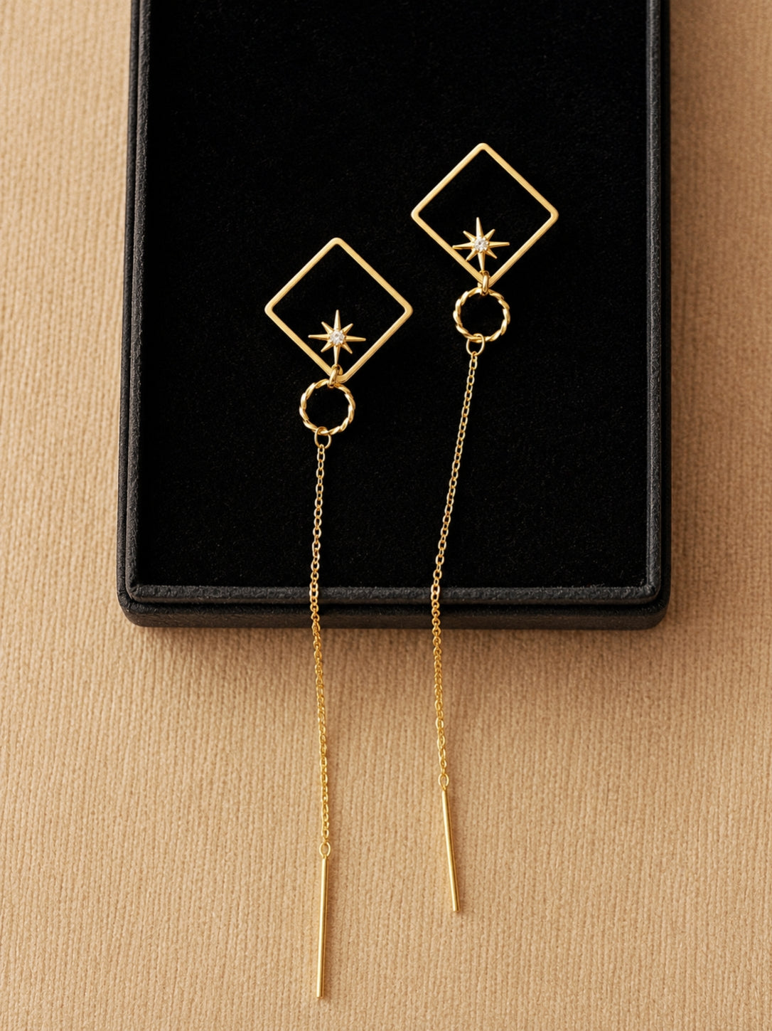 Andrea Atlas Signature Chain Earrings N°61 in Gold