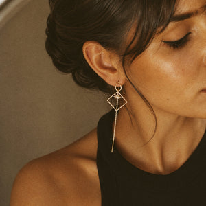 Andrea Atlas Signature Chain Earrings N°61 in Gold