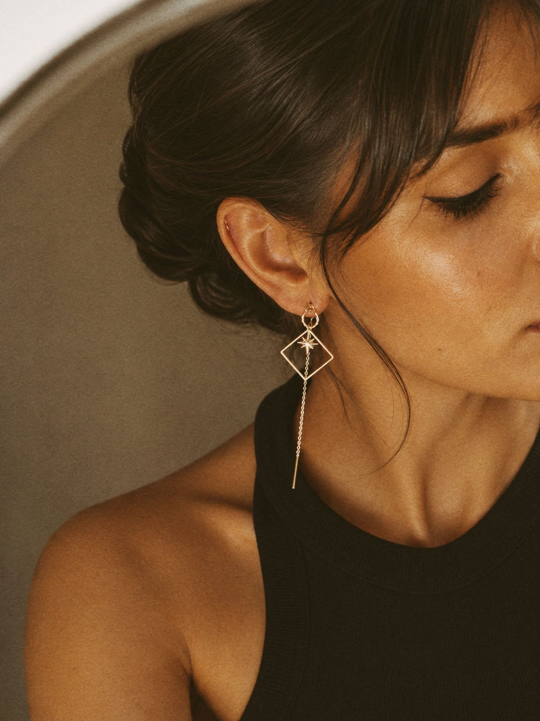 Andrea Atlas Signature Chain Earrings N°61 in Gold