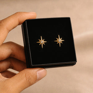 NorthStar Stud Earrings in Gold