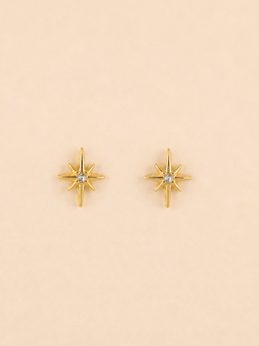 NorthStar Stud Earrings in Gold