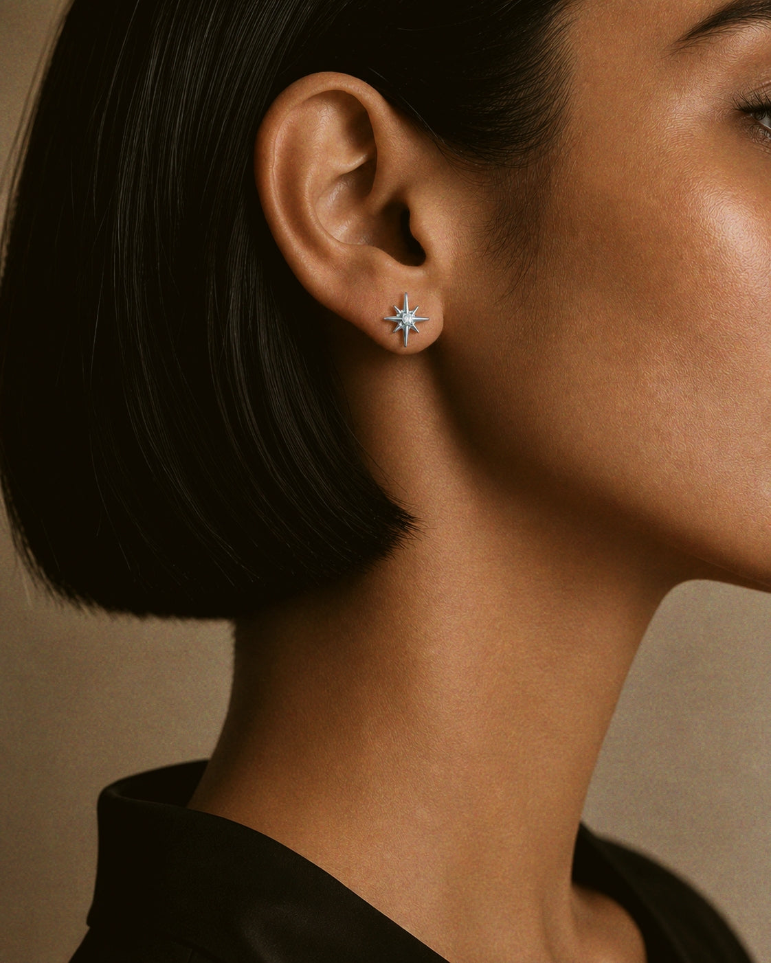 NorthStar Stud Earrings in Silver