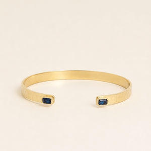 Alexandre Adjustable Bangle Gold / Blue